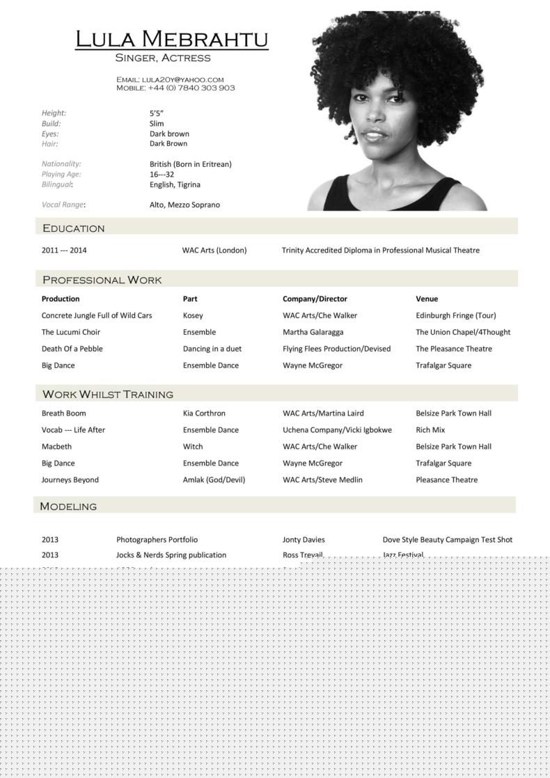 Essential Guide to Crafting Your Acting Audition Resume Template