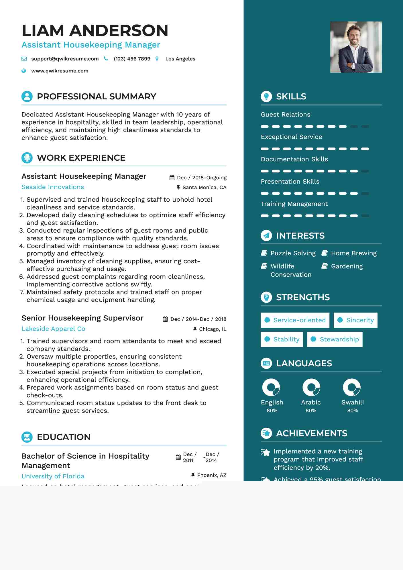 Crafting the Perfect Assistant Housekeeping Manager Resume: Tips and Examples