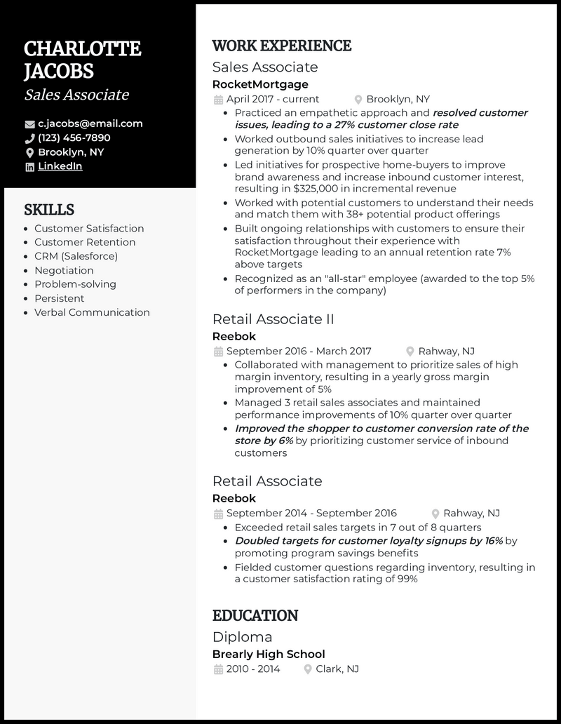 Crafting the Perfect Barneys New York Sales Associate Resume: Tips and Examples