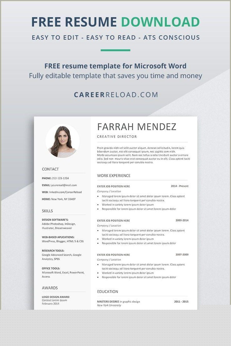 Creating a Professional Look: Basic Resume Templates Microsoft Word 2007