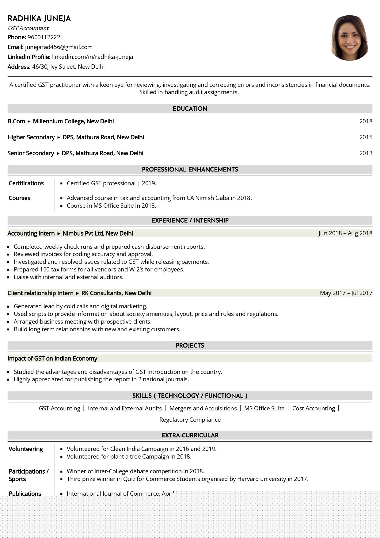 Discover the Best Resume Format For B.Com Freshers to Land Your Dream Job