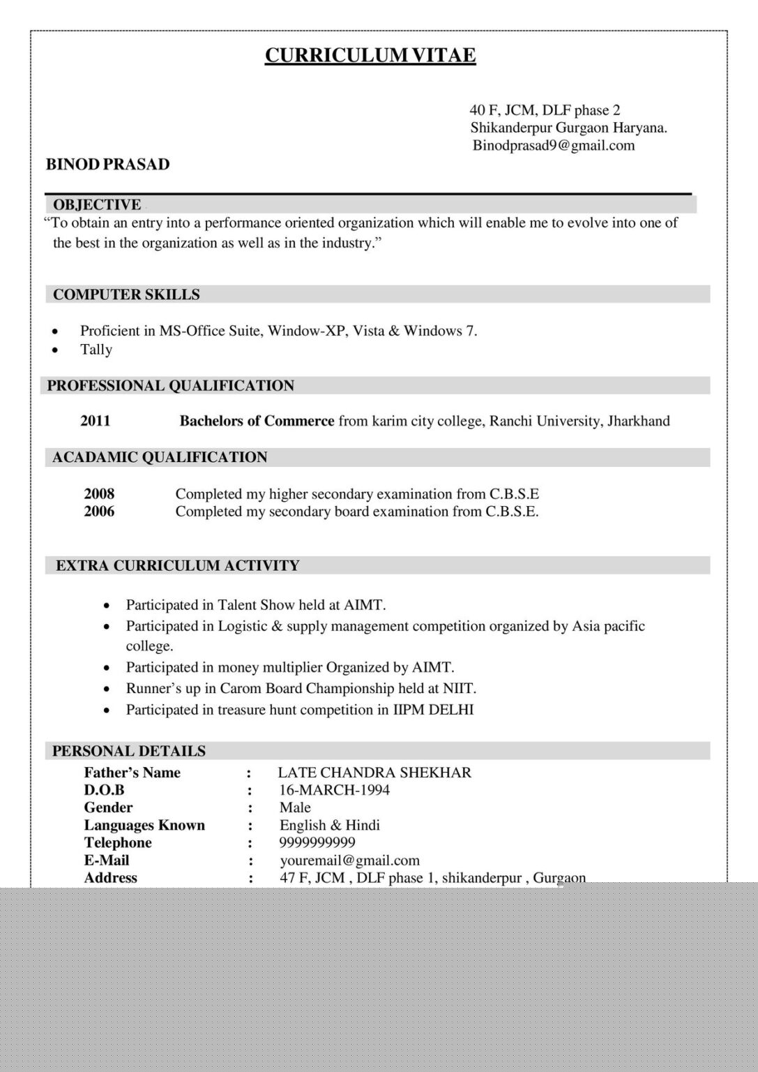 Discover the Best Resume Format For Be Freshers: Your Guide to Landing That First Job