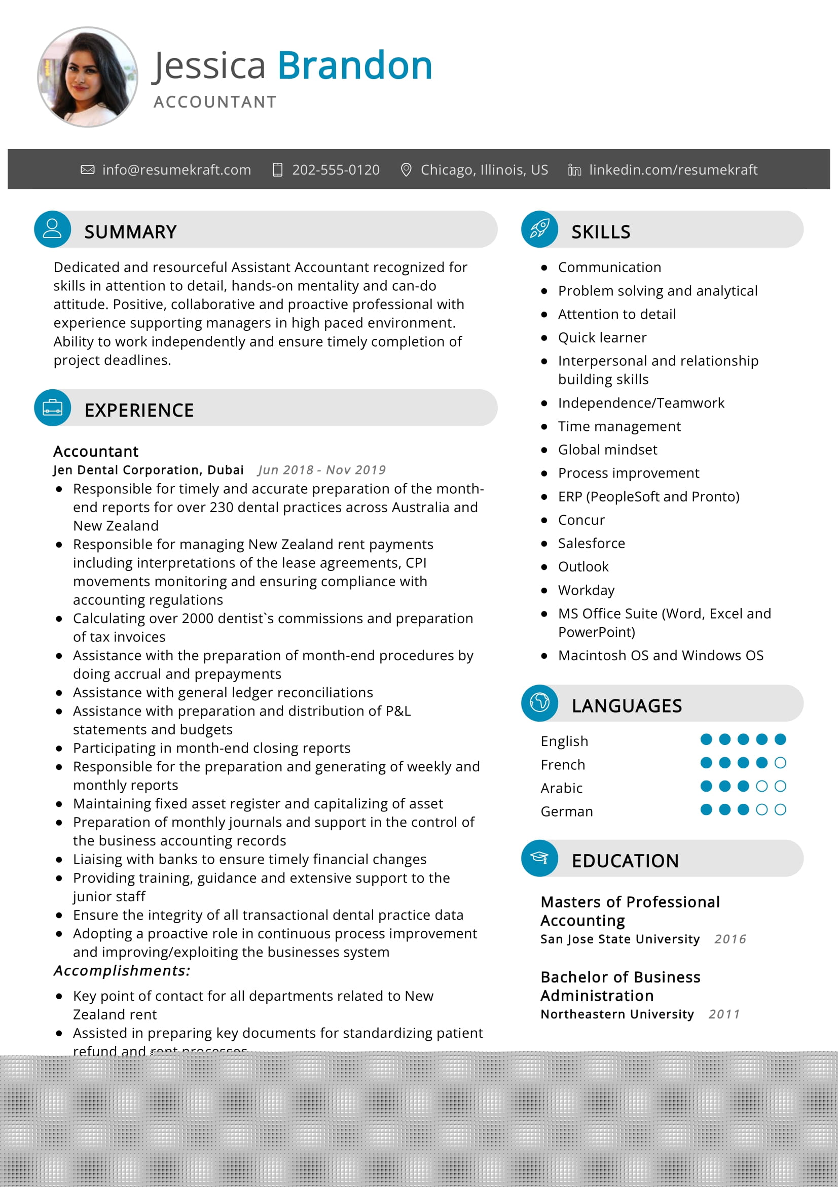 Crafting Success: The Best Resume Sample Accountant to Land Your Dream Job