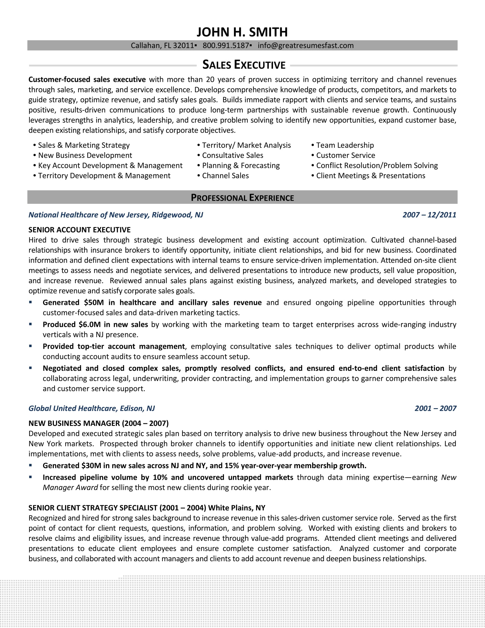 Discover the Best Resume Template Executive for Career Advancement