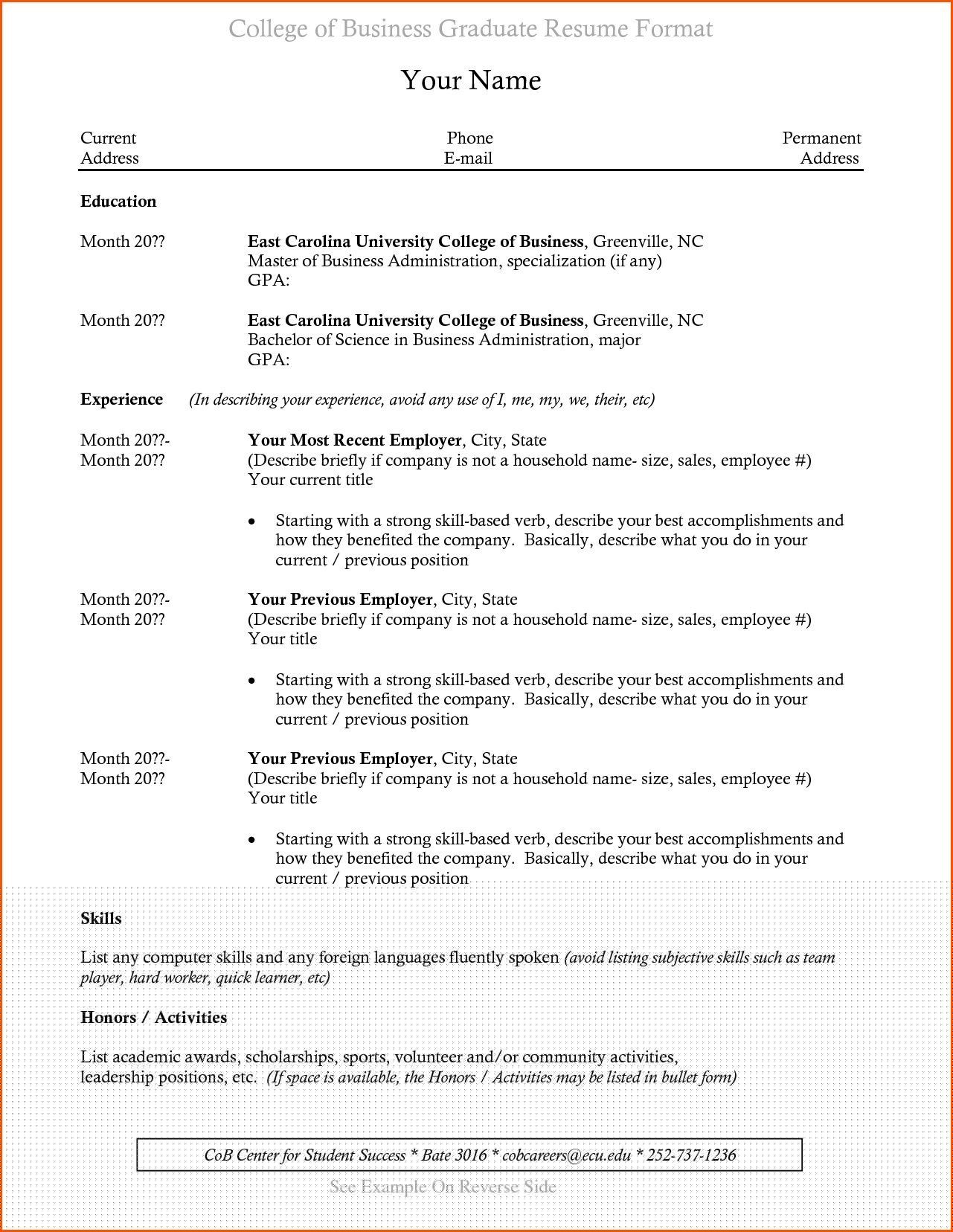 Discover the Best Resume Template For Recent College Graduate to Kickstart Your Career