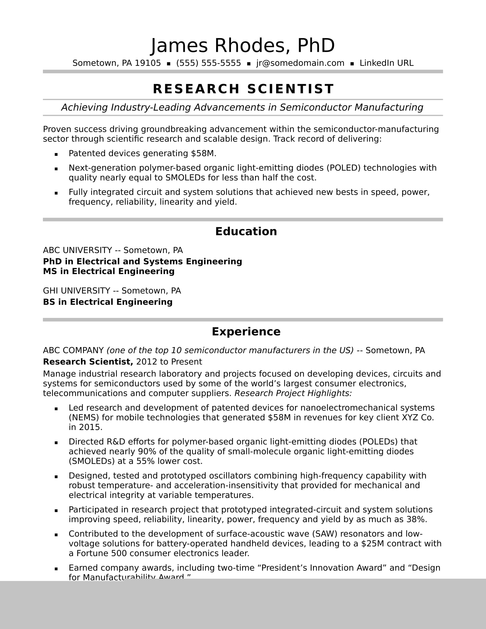 Top Picks for the Best Resume Template Science: Crafting Your Path to Success