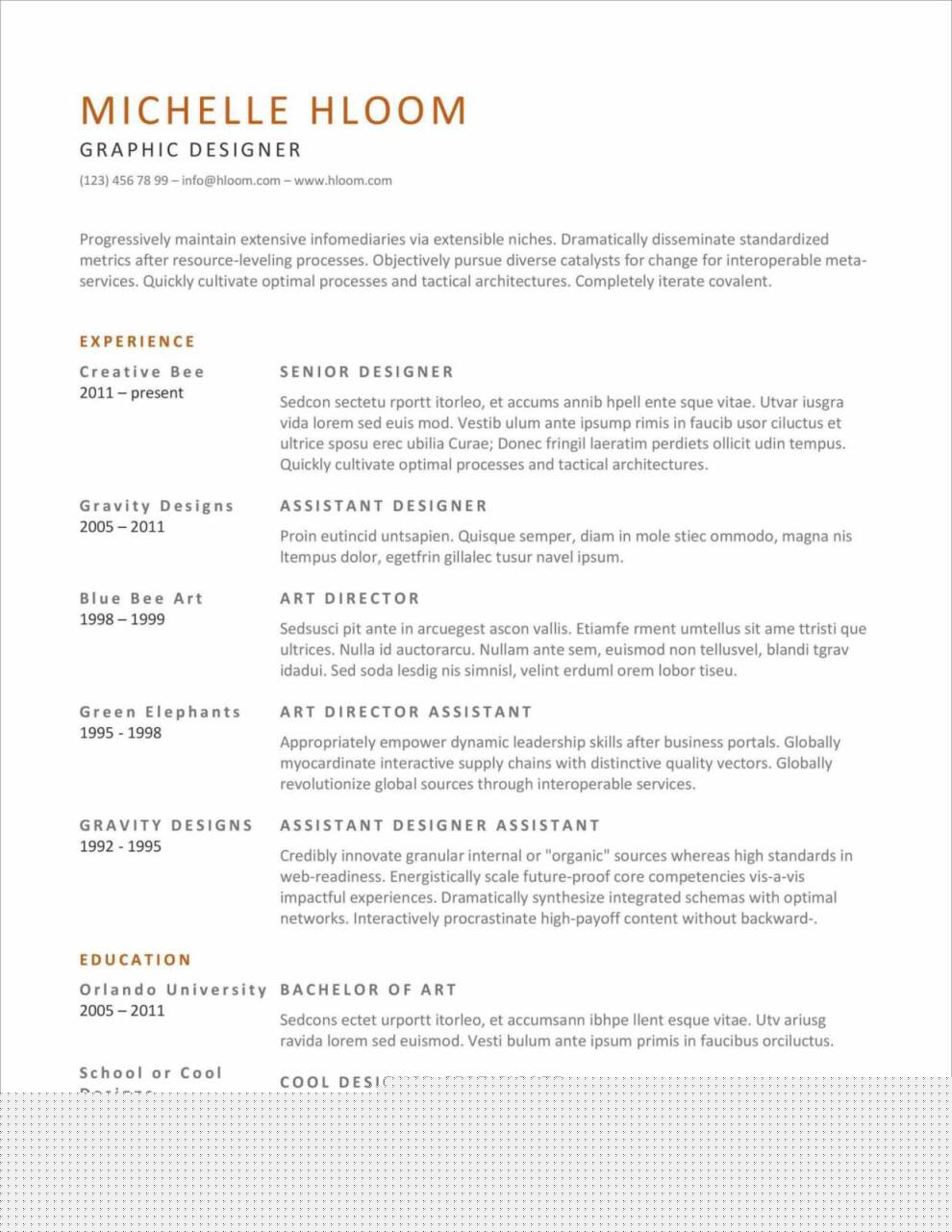 Discover the Best Resume Template Word Download for Your Job Search Success