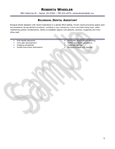 Crafting the Perfect Bilingual Dental Assistant Resume: Tips and Examples