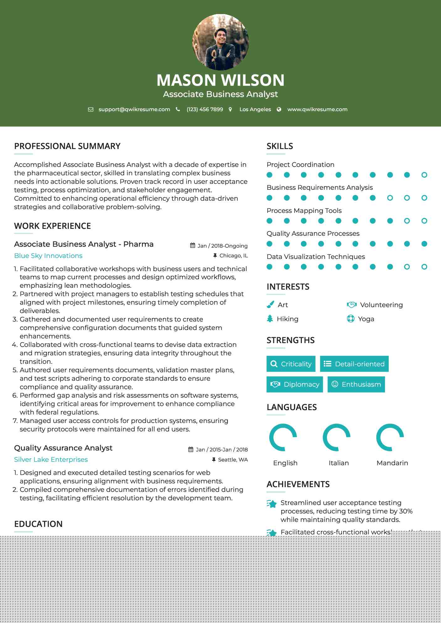Crafting an Impressive Business Analyst Pharma Resume: Tips and Insights