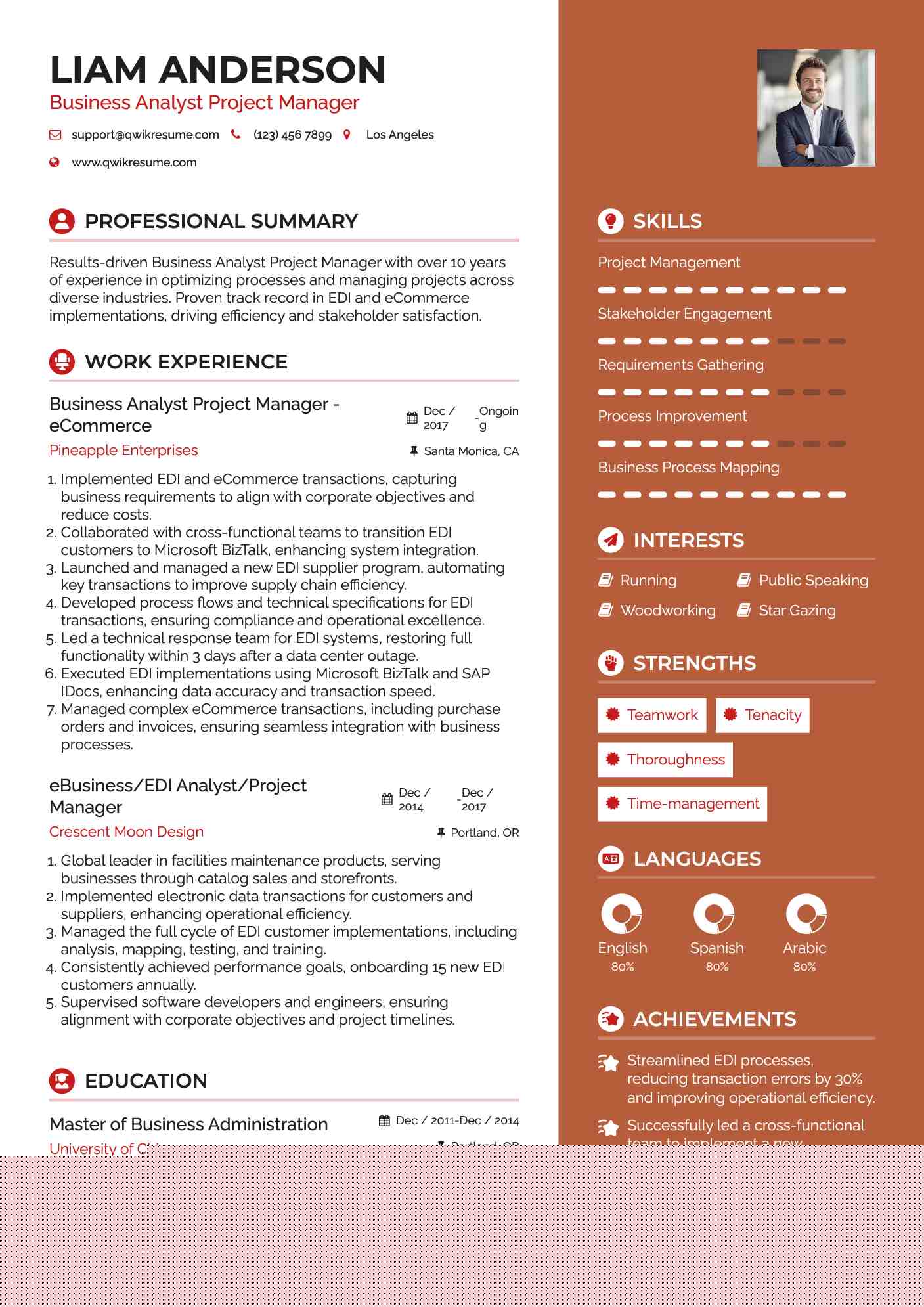 Crafting an Impressive Business Analyst Projects Resume: Tips and Samples for Success