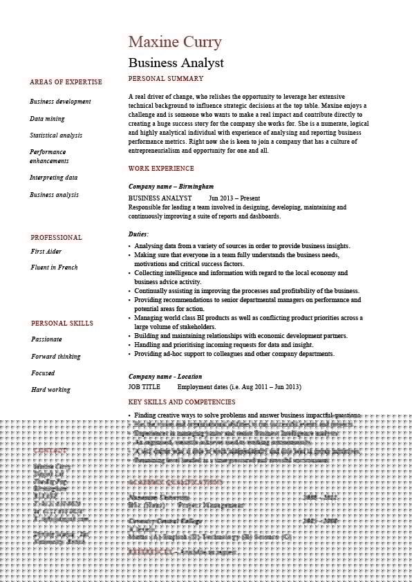 Crafting a Winning Business Analyst Resume Dayjob: Tips and Strategies for Success