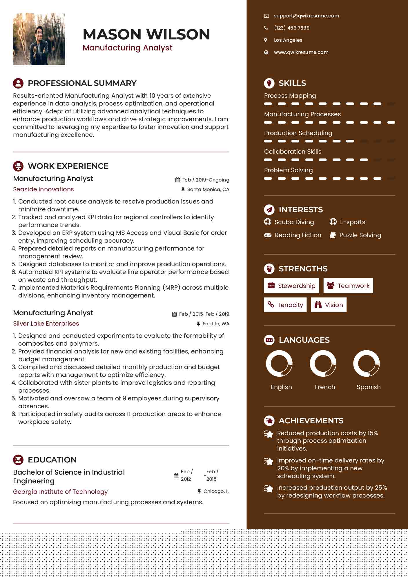 Essential Tips for Crafting an Impactful Business Analyst Resume Manufacturing
