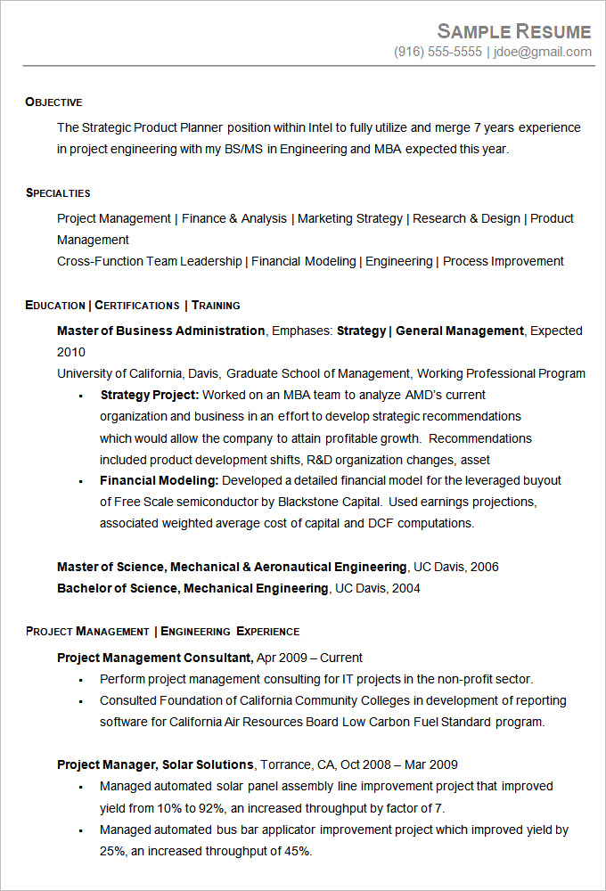Crafting an Impactful Chronological Resume for Project Managers: A Step-by-Step Guide