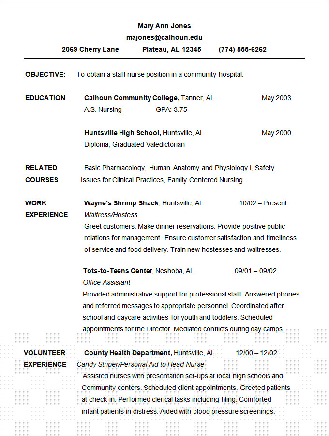 Essential Guide to Crafting a Perfect Chronological Resume Sample Doc