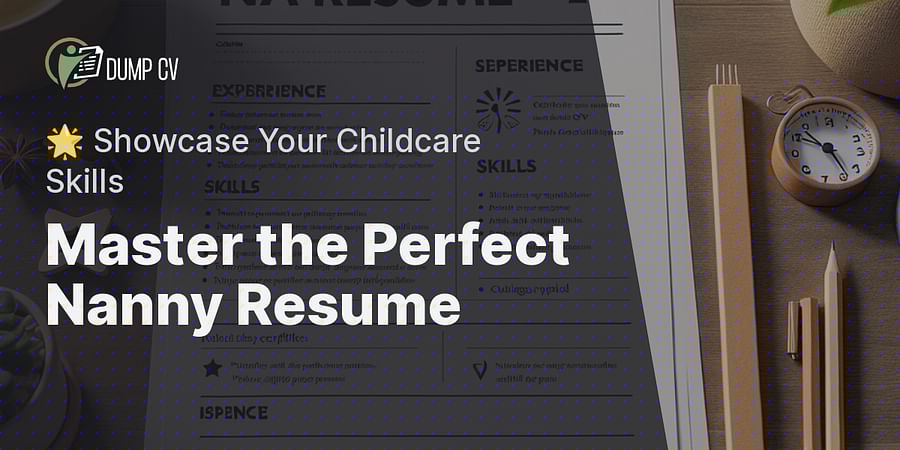 Essential Tips for Creating A Nanny Resume That Stands Out
