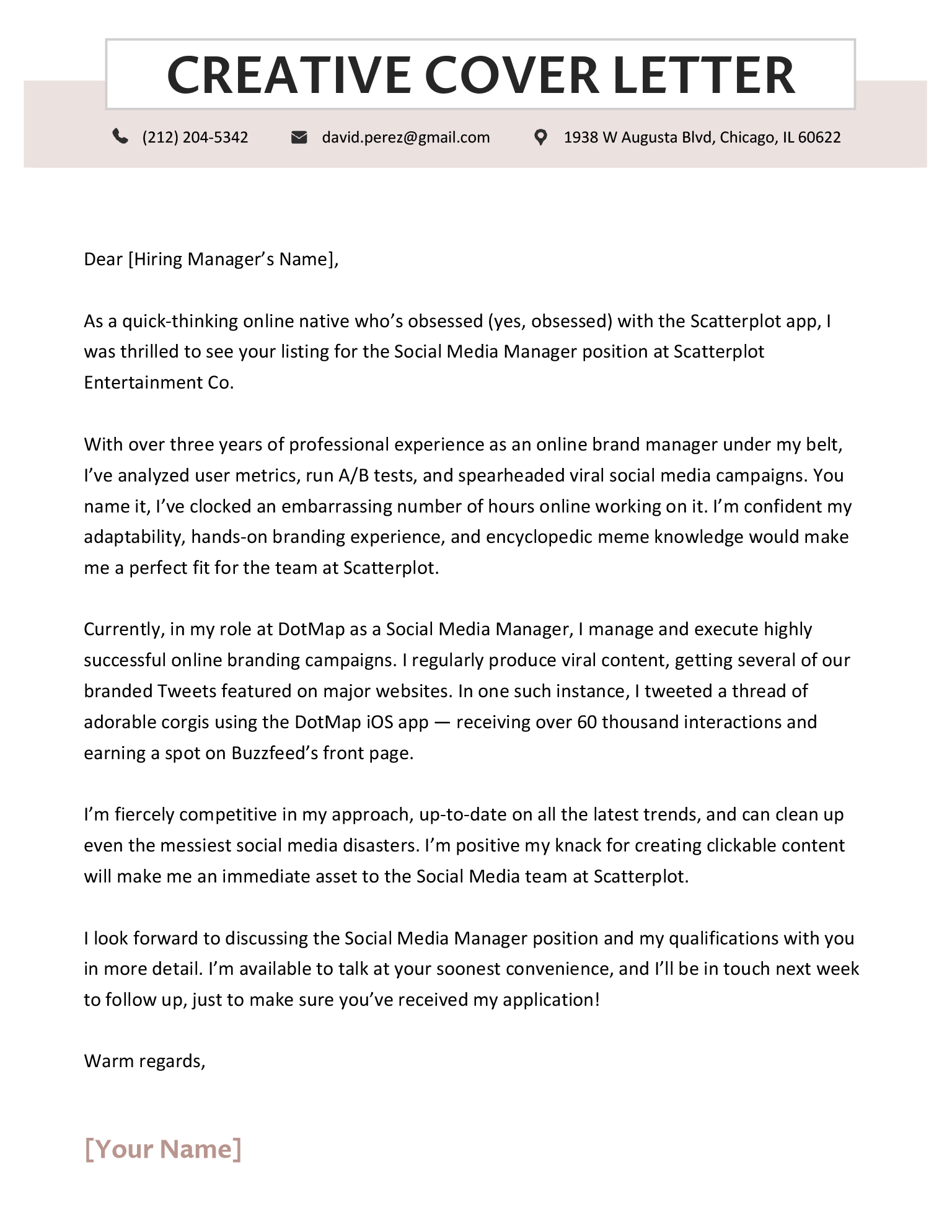 How to Craft a Standout Creative Resume Cover Letter That Captures Employers’ Attention