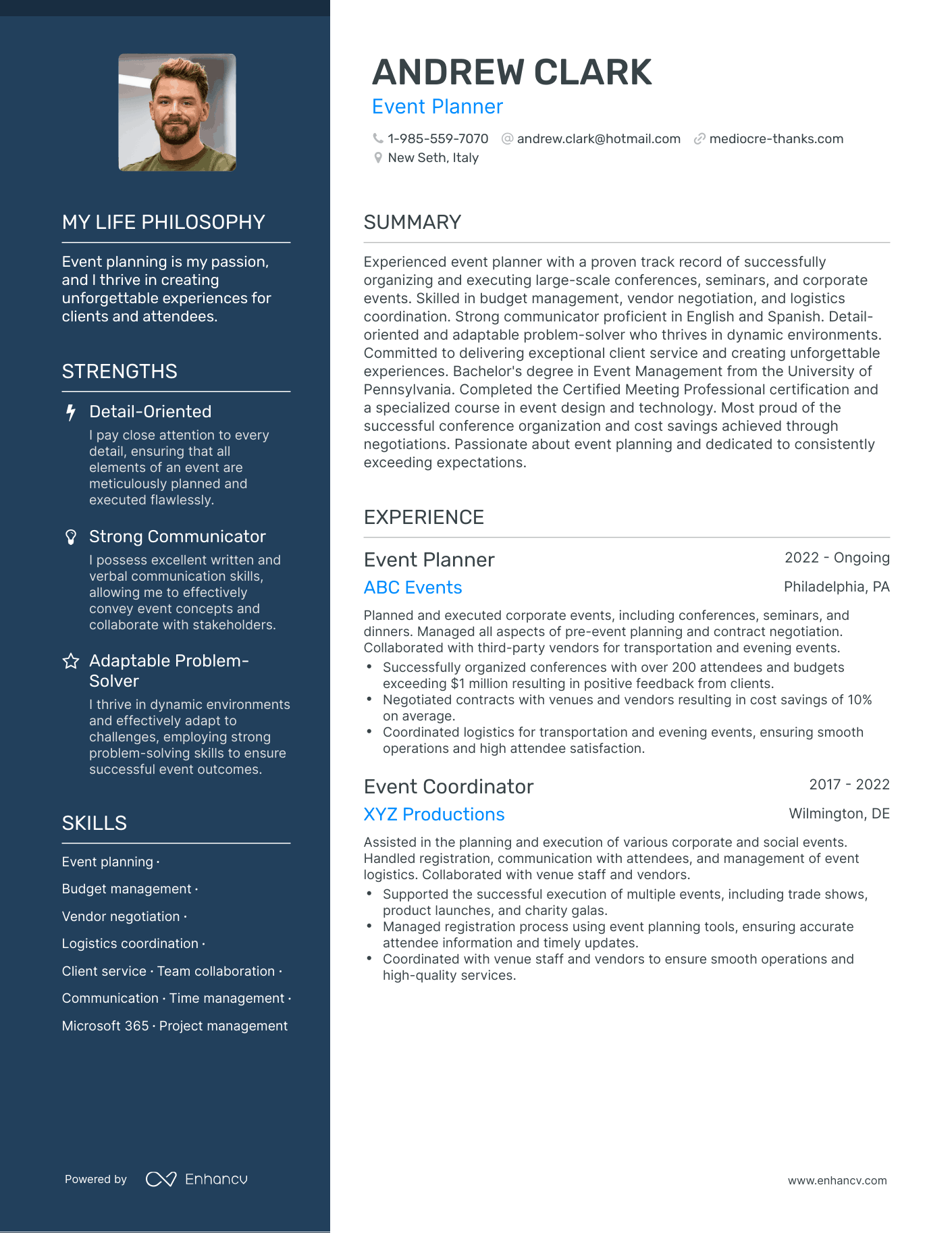 Unleashing Potential: The Impact of a Creative Resume Event Planner