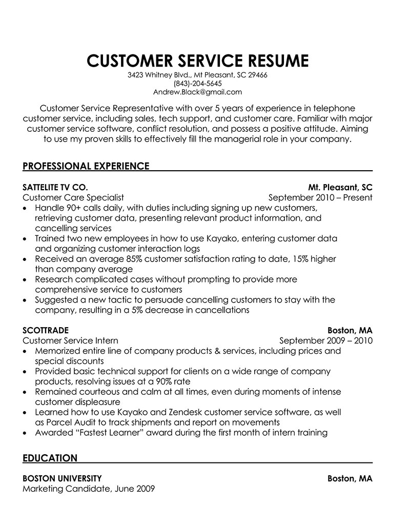 Essential Customer Service Job Description Resume Examples for Aspiring Professionals