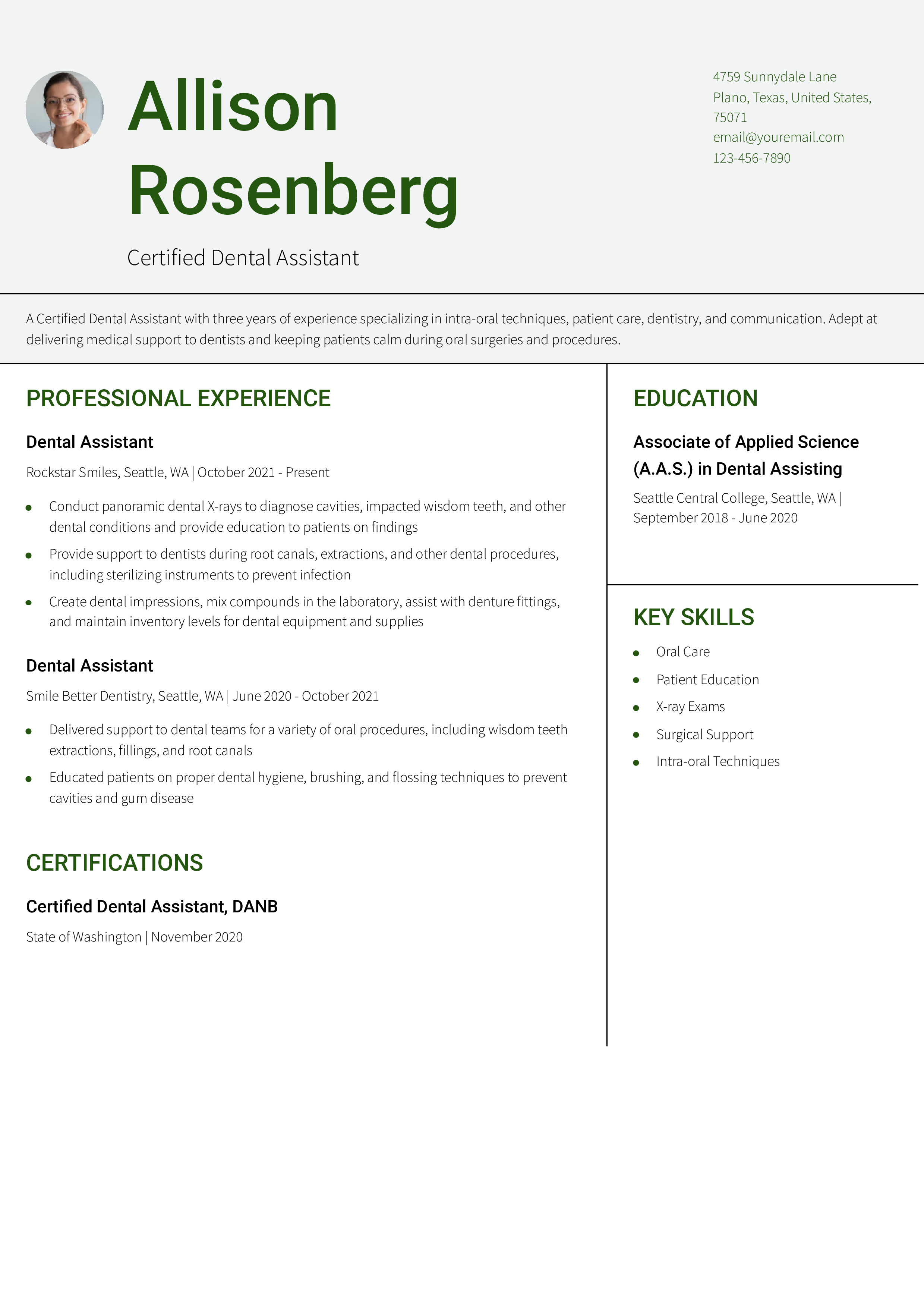 Crafting Your Future: The Ultimate Dental Assistant Resume Builder Guide