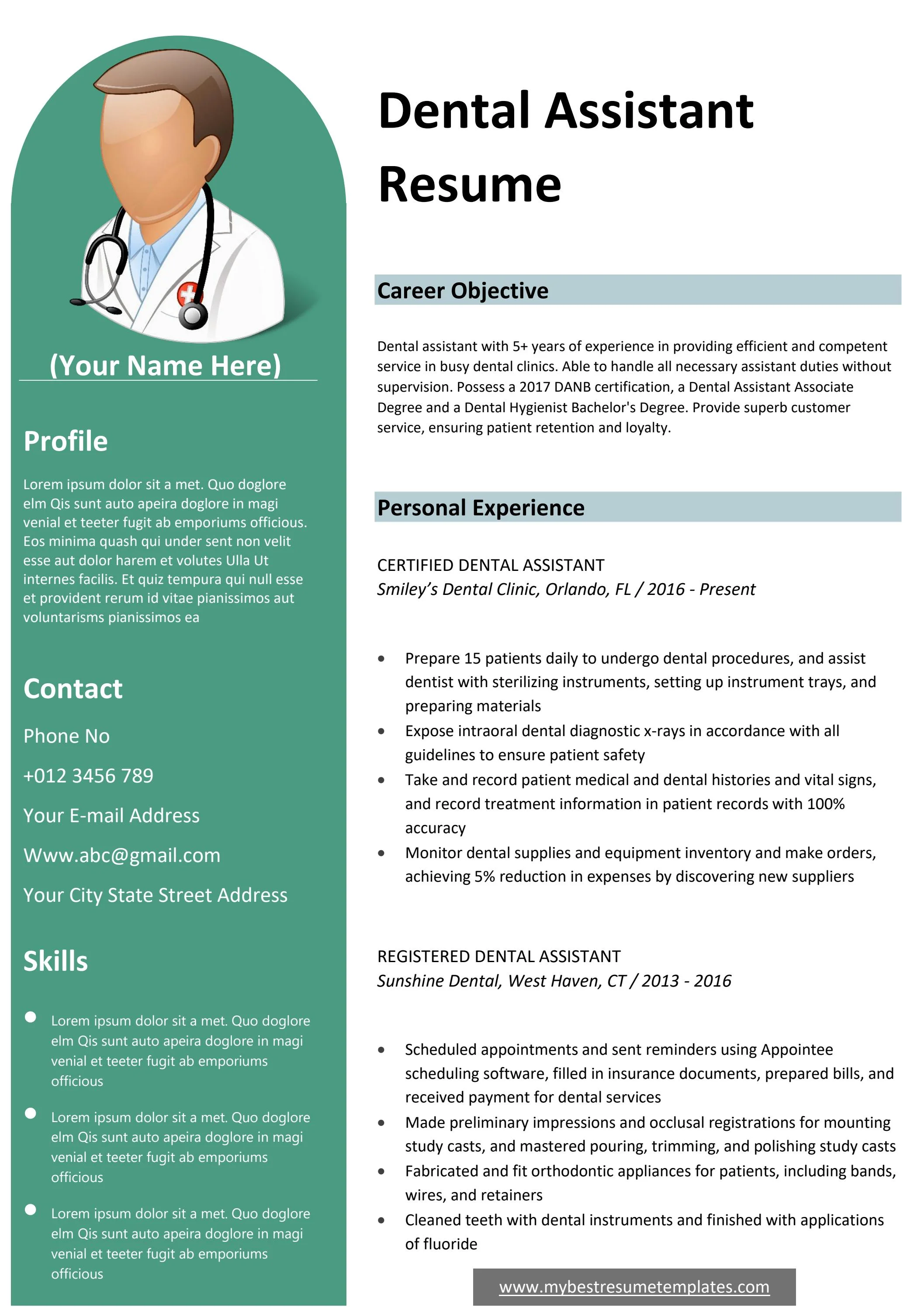 Key Dental Assistant Resume Responsibilities You Need to Highlight