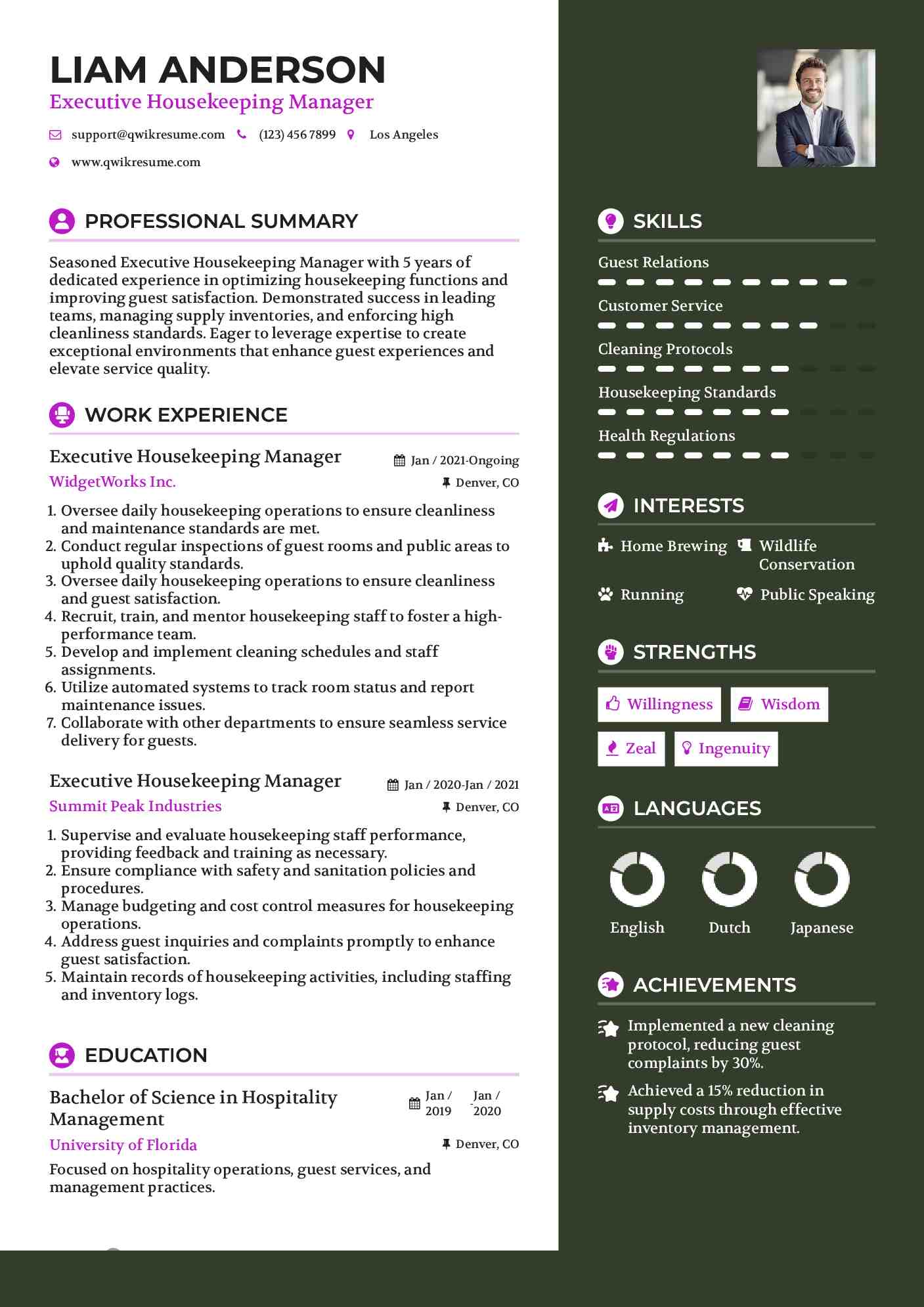 Crafting the Perfect Executive Housekeeping Manager Resume: Tips and Guidelines