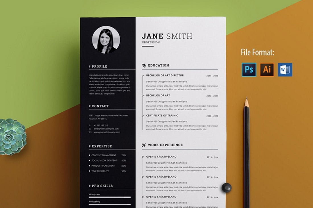 Unlock Your Creativity with Free Printable Creative Resume Templates for Microsoft Word