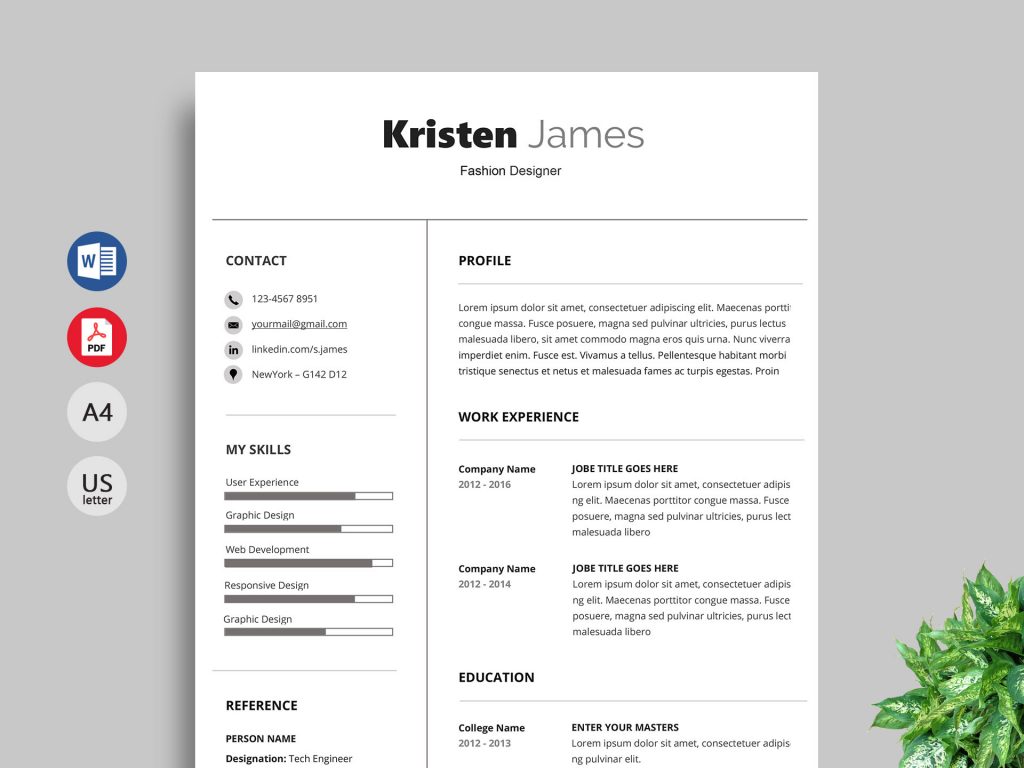 Unlock Your Job Potential: Discover Free Resume Templates For Word Perfect