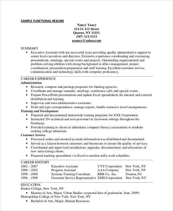 Mastering Your Job Search: A Comprehensive Functional Resume Sample For Dummies