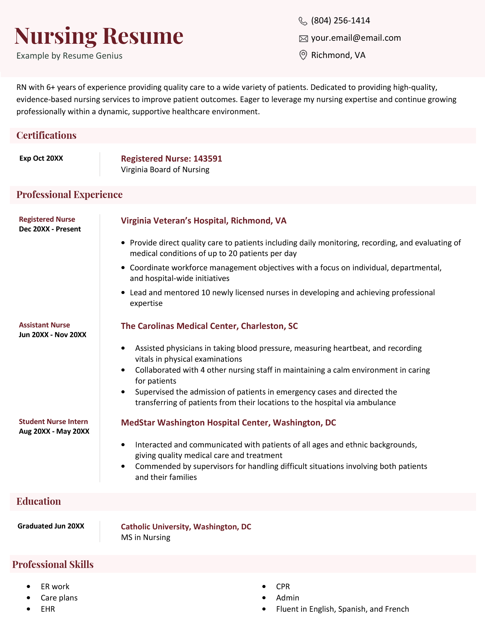 Creating a Standout Functional Resume Sample Nursing: A Guide for Healthcare Professionals