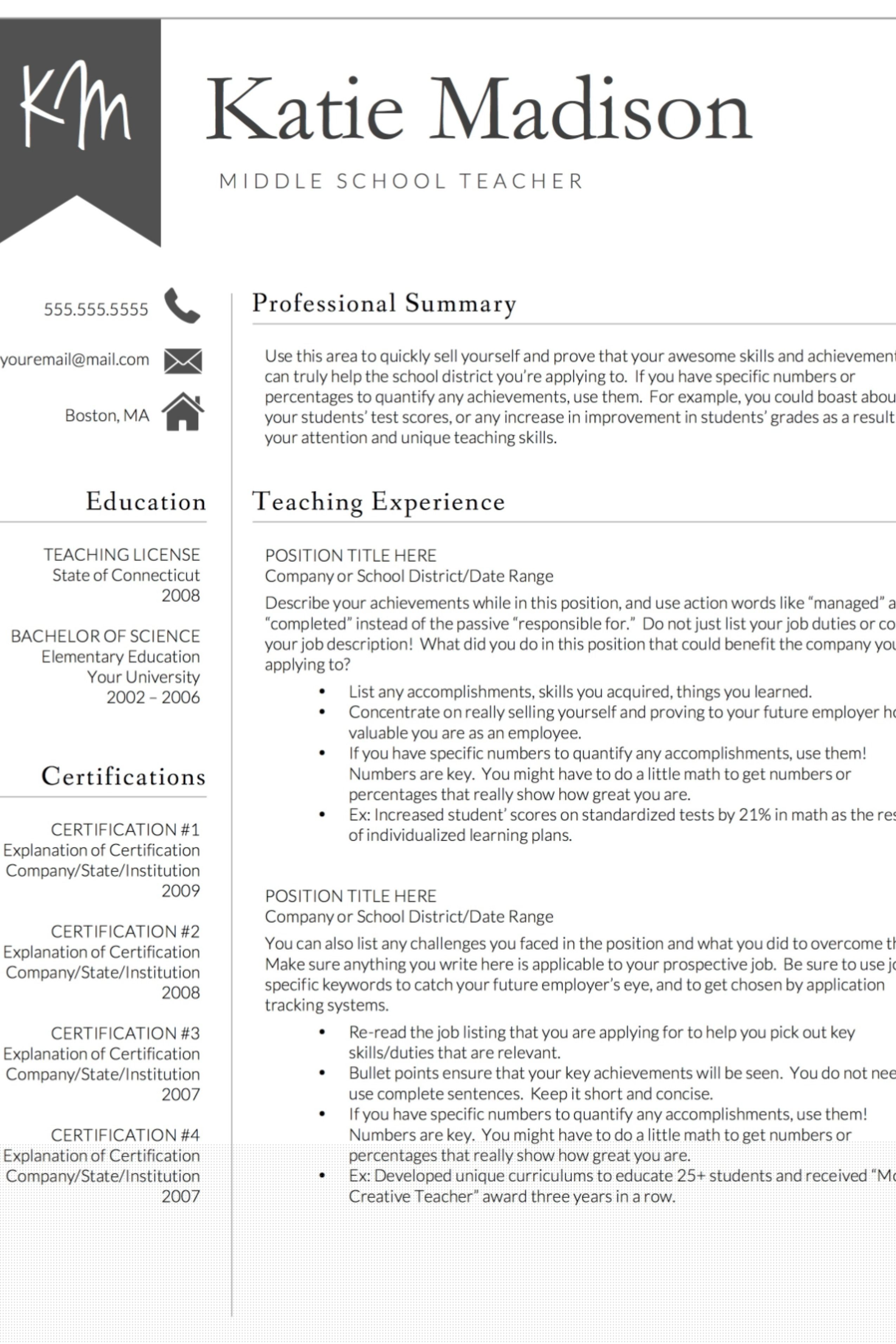 Crafting a Winning Functional Resume Teacher Sample: A Guide for Educators