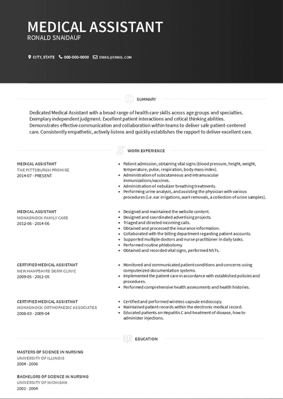 Good Resume Examples For Medical Assistant: Crafting Your Path to Success