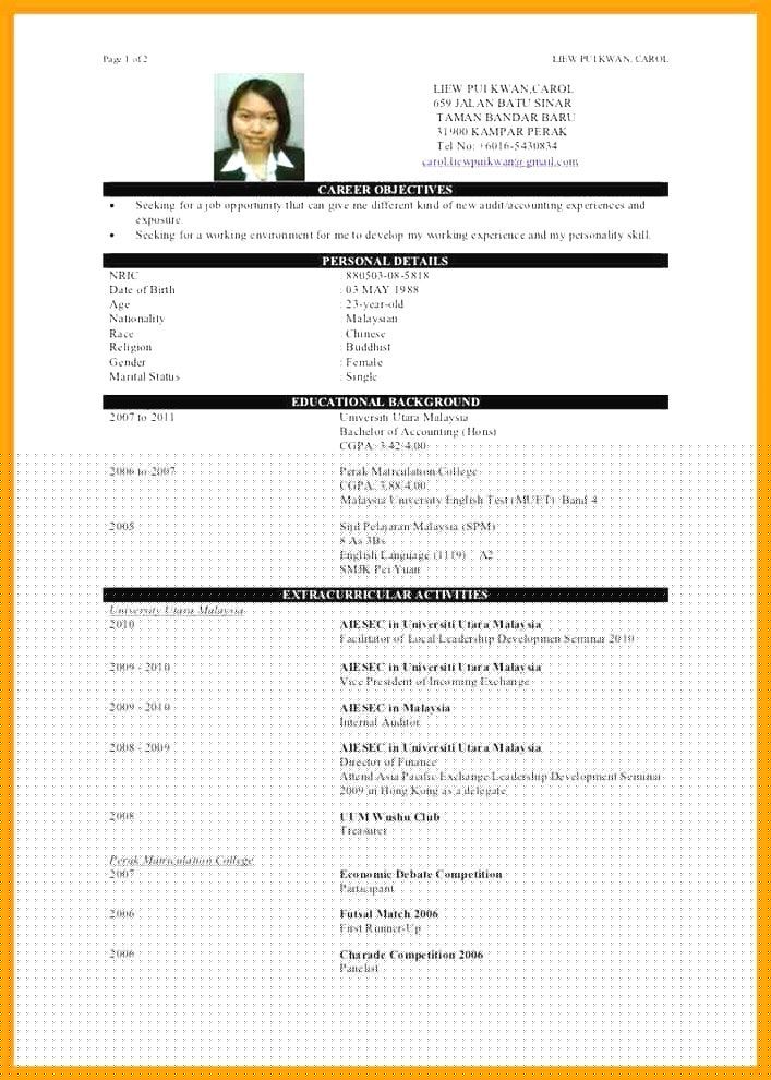 Discovering Good Resume Examples Malaysia: Boost Your Job Application Success
