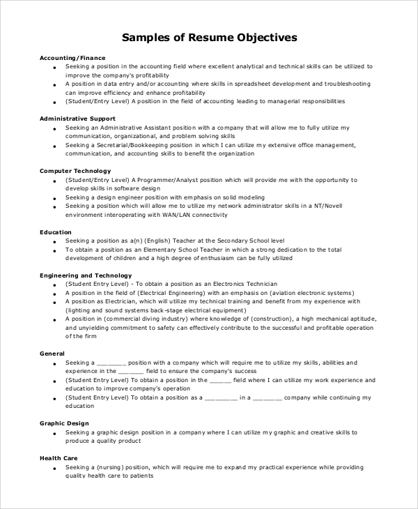 Unlocking Career Success: Exploring Good Resume Examples Objectives