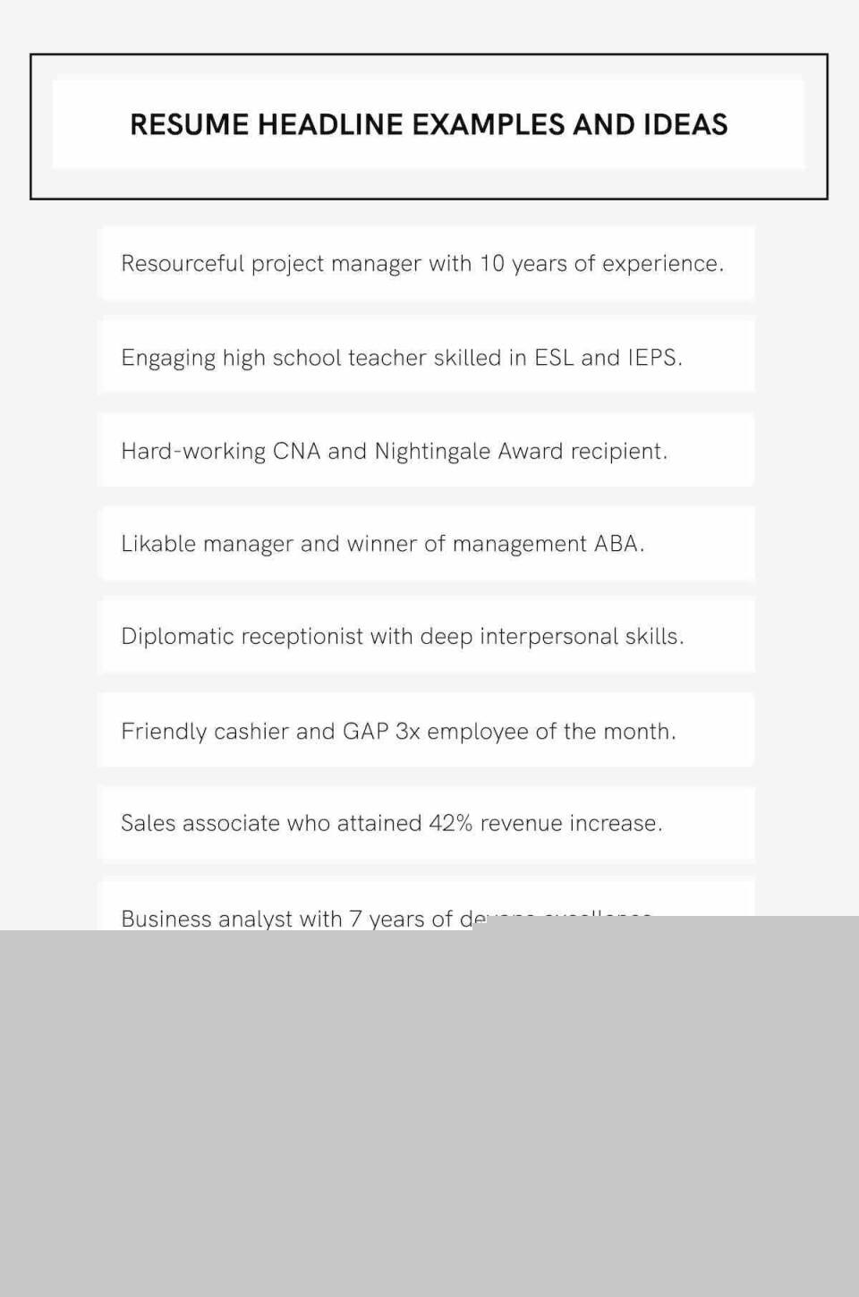 10 Impressive Good Resume Headlines Examples to Make Your Application Stand Out