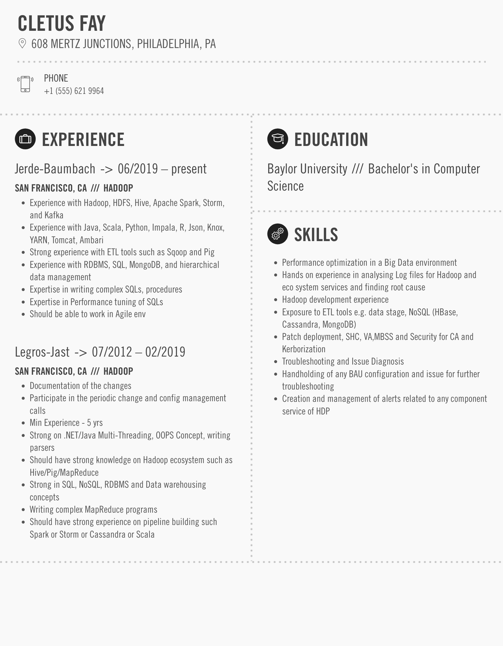 Crafting the Perfect Hadoop Data Analyst Resume: Tips and Examples for Success
