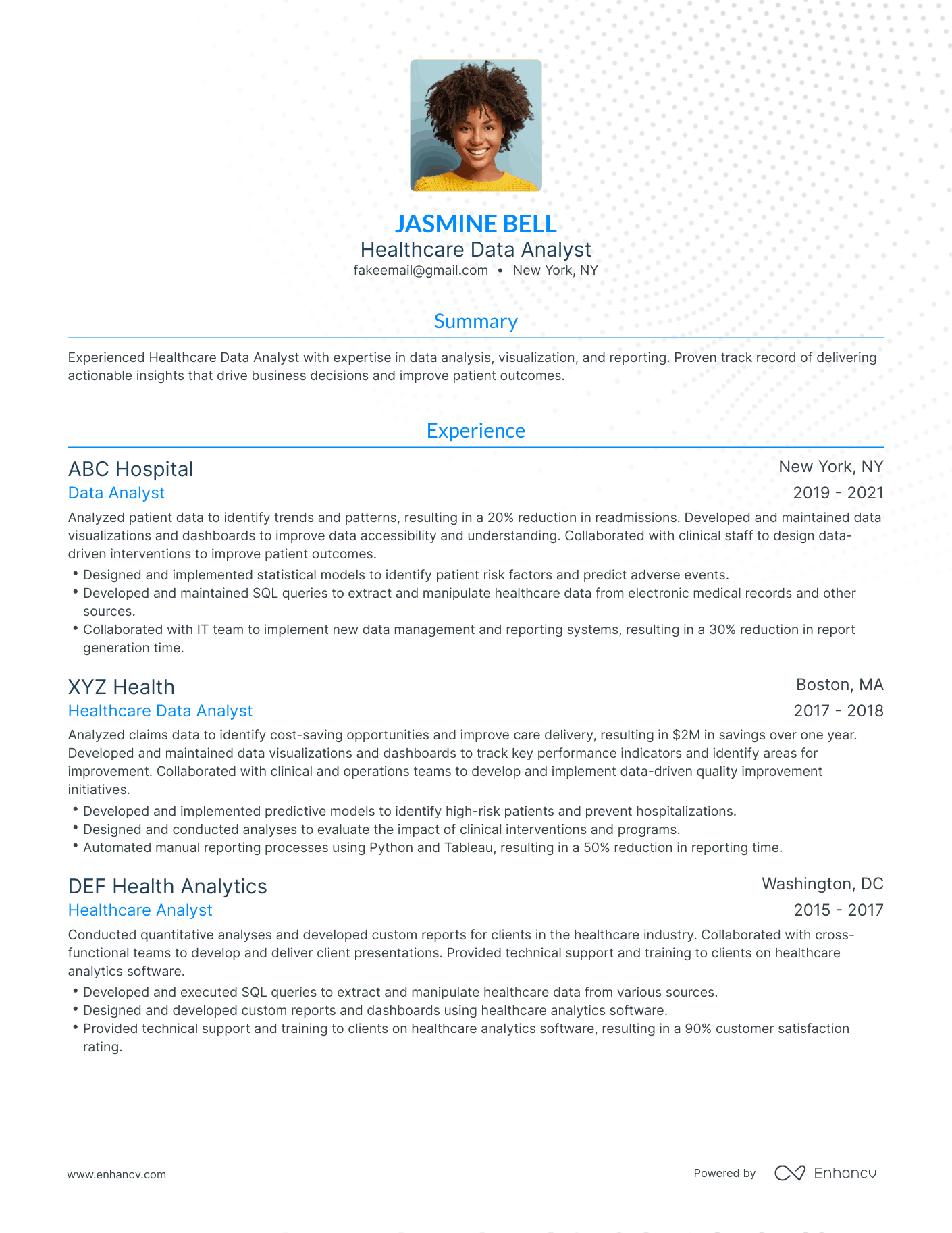 How to Craft an Impressive Hedis Data Analyst Resume for Your Next Job Application