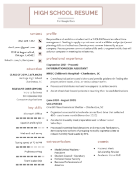 Creating the Perfect High School Resume Template Google Docs: A Step-by-Step Guide