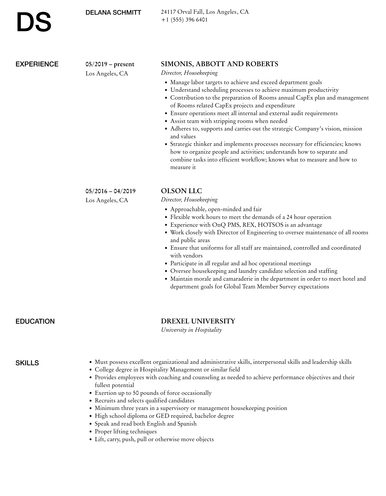 Crafting the Perfect Housekeeping Director Resume: Essential Housekeeping Director Resume Samples