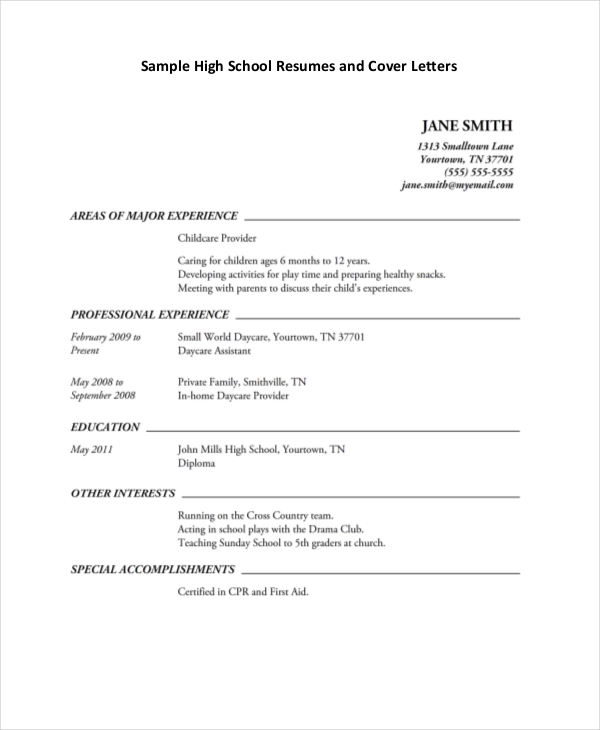 Essential Job Resume Template High School Student: Stand Out in Your Job Search