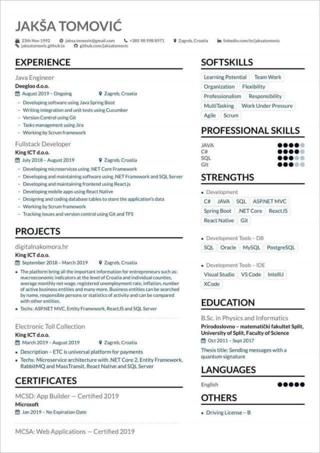 Revamp Your Job Applications with a Stunning LaTeX CV Template English