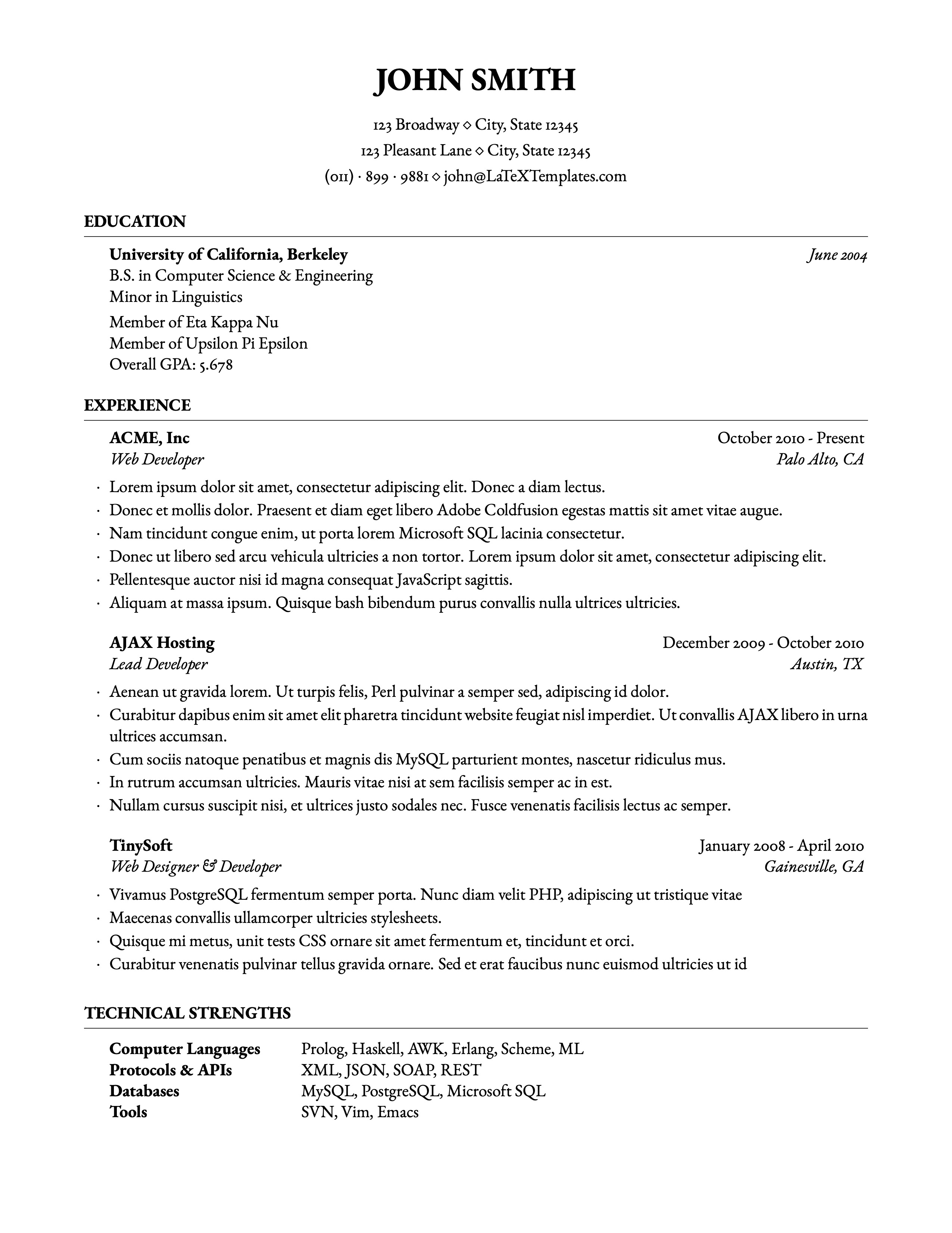 Creating a Standout Application: The Ultimate LaTeX CV Template Graduate Guide