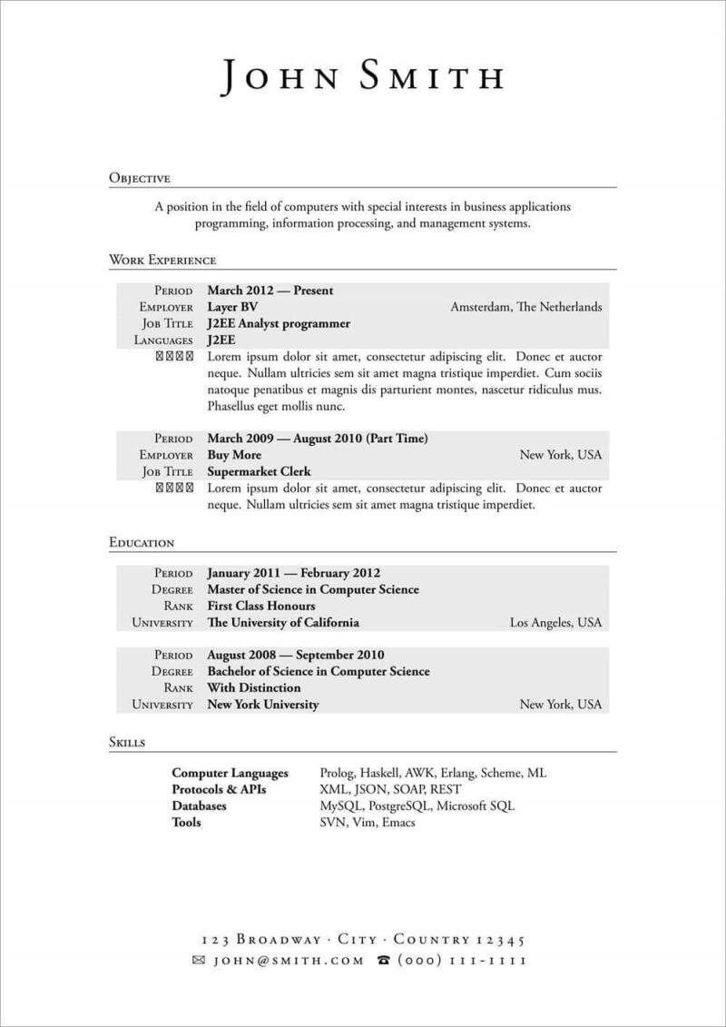 Creating a Professional Impression: A Guide to Using LaTeX CV Template Simple