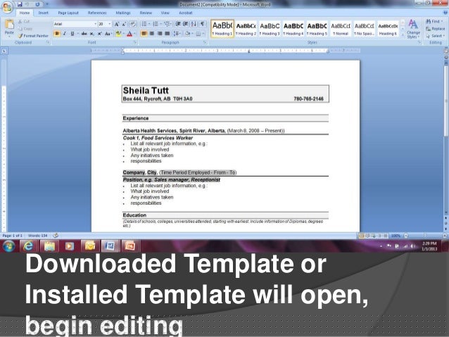 Step-by-Step Guide to Making Resume Using Microsoft Word 2007