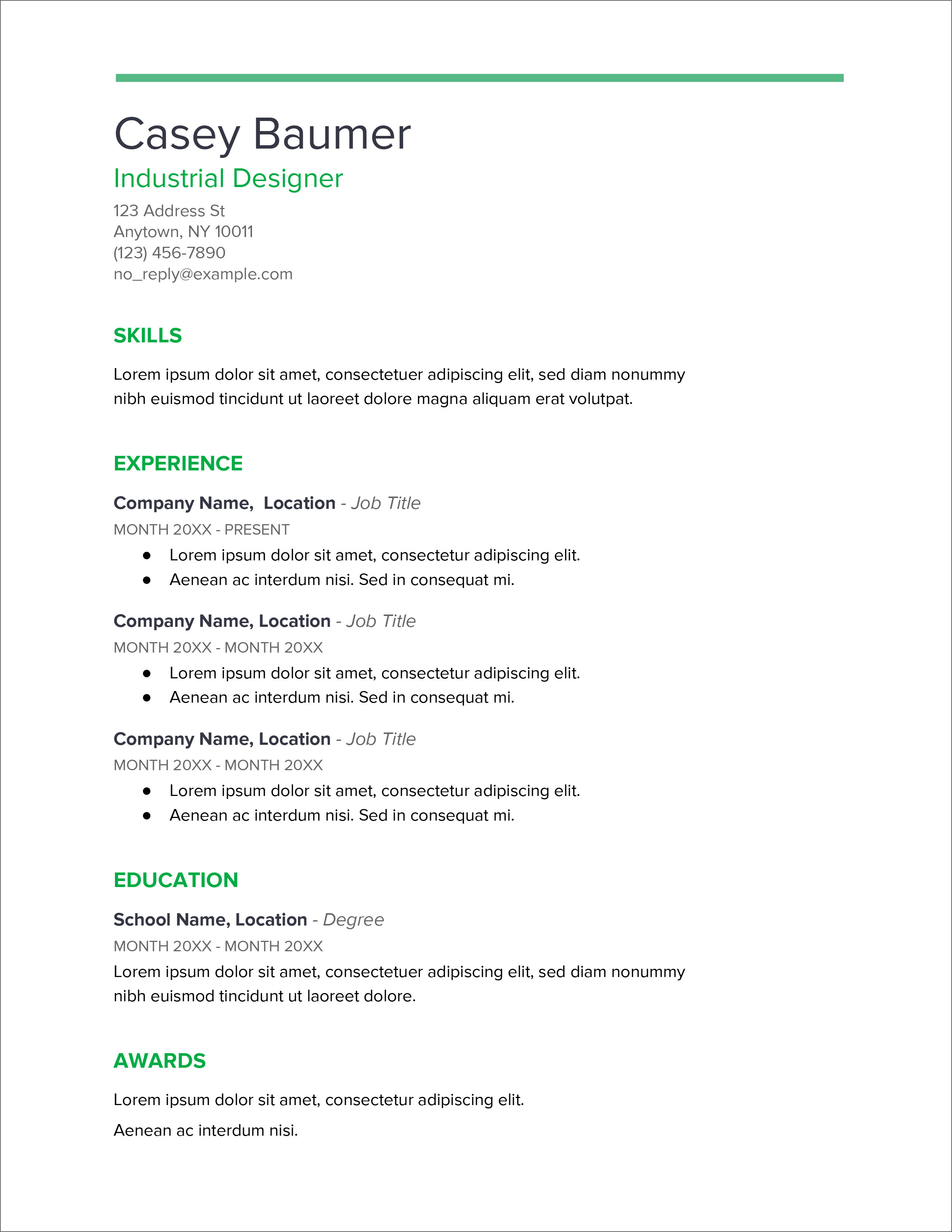 Unlock Your Career Potential with the Microsoft Resume Template Doc