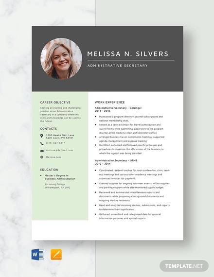 Stand Out in Your Job Search: Microsoft Secretary Resume Templates to Showcase Your Skills
