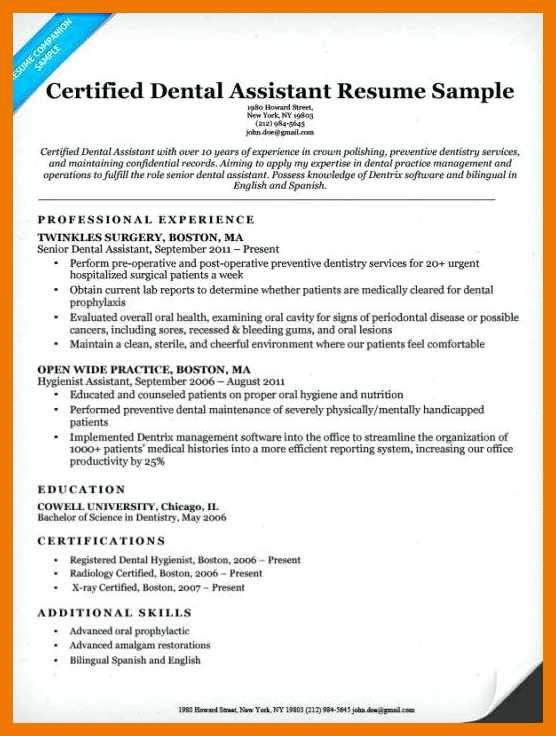 Crafting Your Future: A Comprehensive Guide to a Mock Dental Assistant Resume