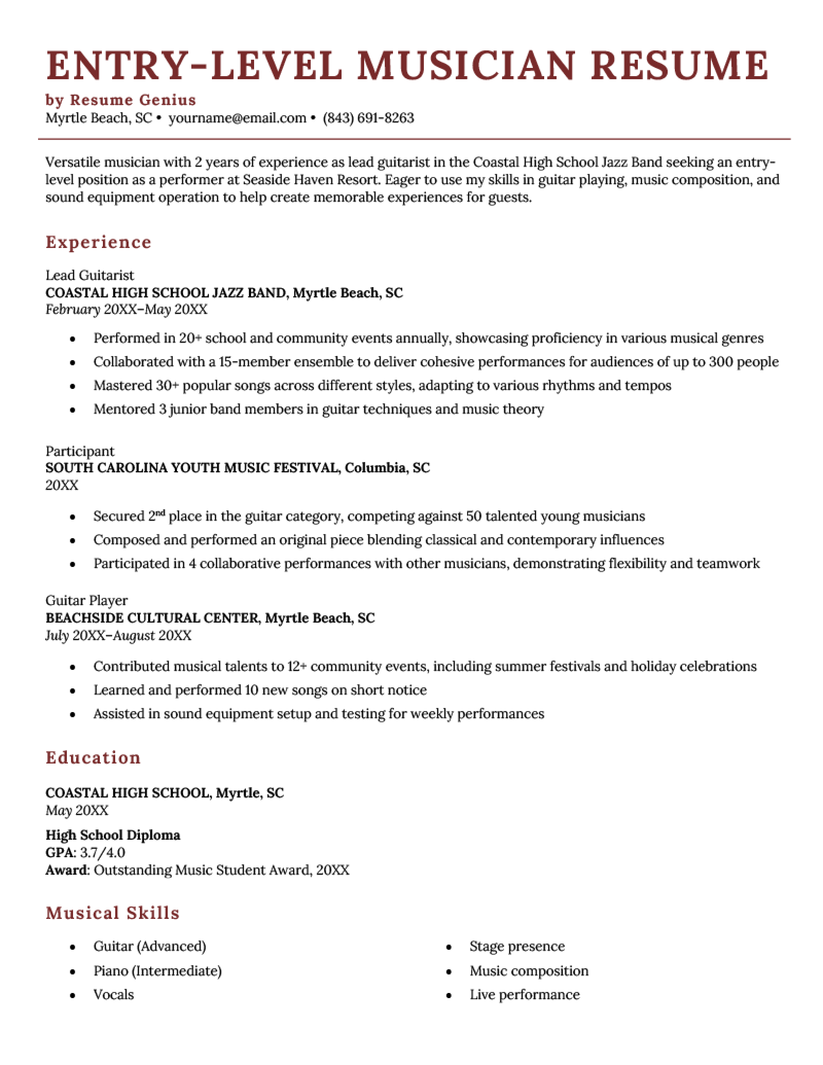 Crafting the Perfect Music Sales Associate Resume: Tips and Examples