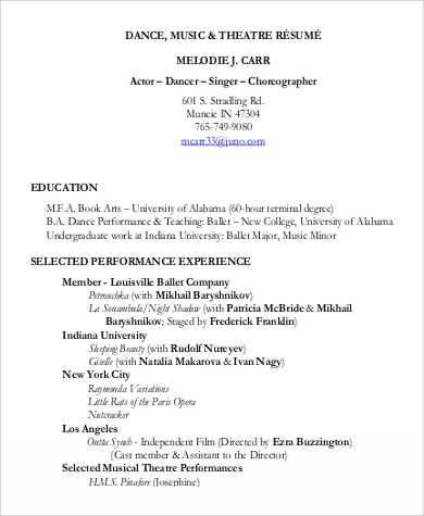 Creating an Impactful Musical Theatre Resume: Your Essential Musical Theatre Resume Template Word Guide