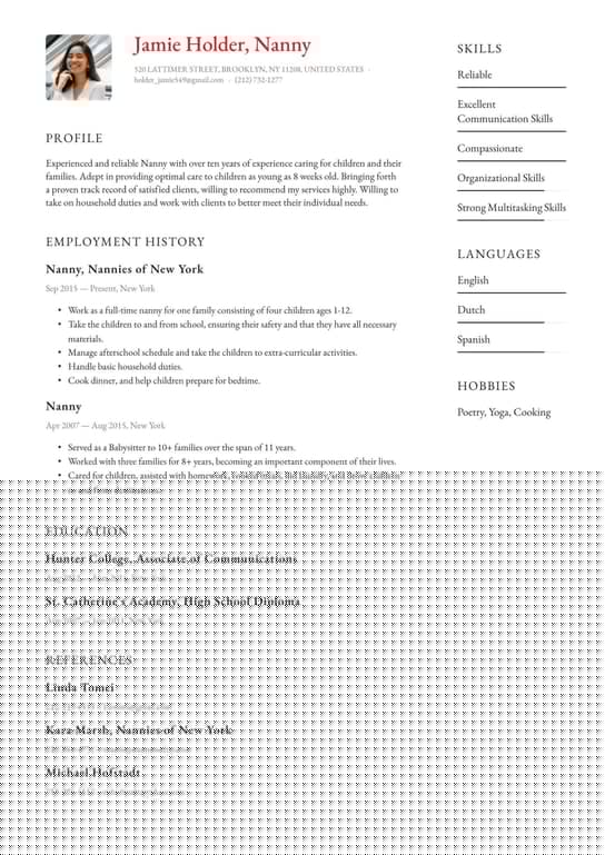 Your Ultimate Guide to Crafting a Standout Nanny Child Care Resume