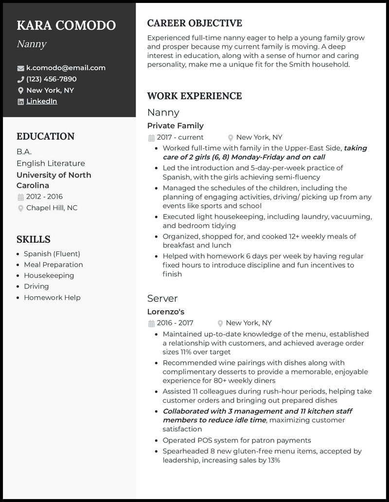 Enhancing Your Nanny Resume Customer Service Skills: Stand Out in the Childcare Industry